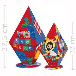 Cortador São João - Festa Junina Bandeirinhas E Balão 4 Cm em