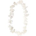 Colar Havaiano de Flores Plástico Branco - 10 unid.